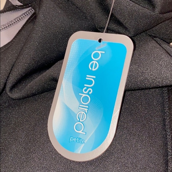 Be Inspired black with Grey zip up jacket NWT PS - Picture 4 of 10